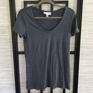 Nordstrom Rack heather Gray scoopneck T-shirt cotton Modal XS